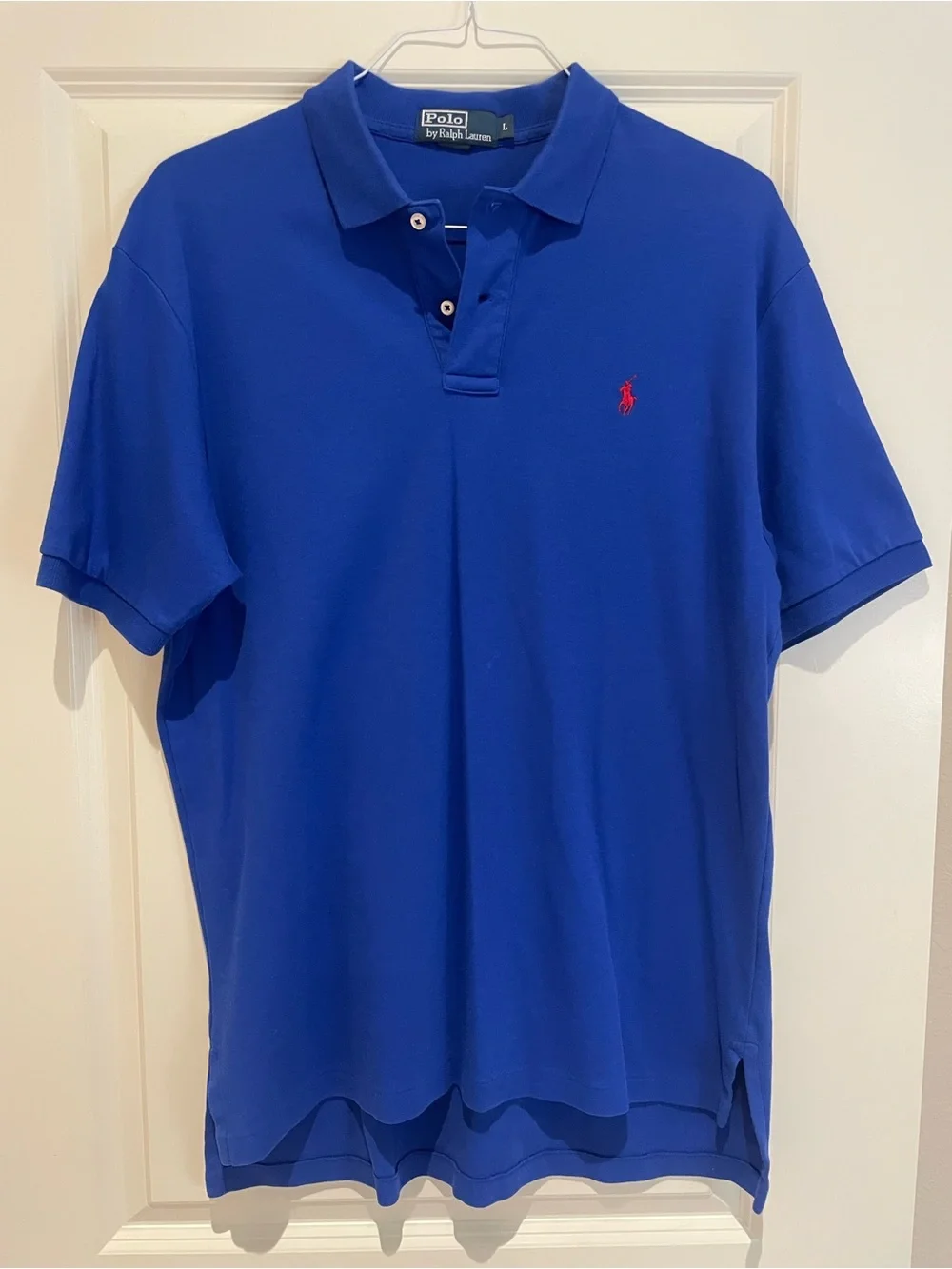 Polo by Ralph Lauren Royal Blue Short-Sleeve Polo with Red Pony